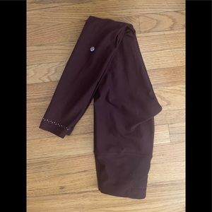 Lululemon tights maroon